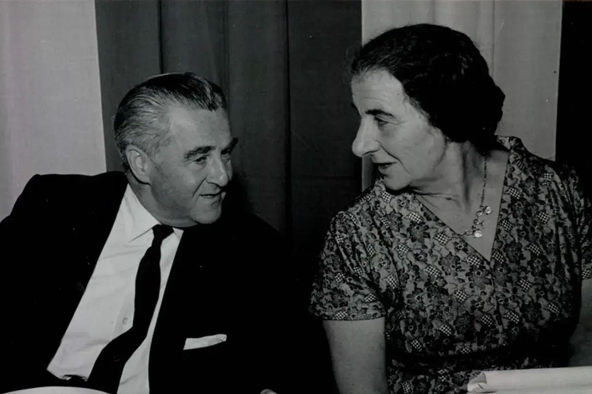 Dewey with Golda Meir